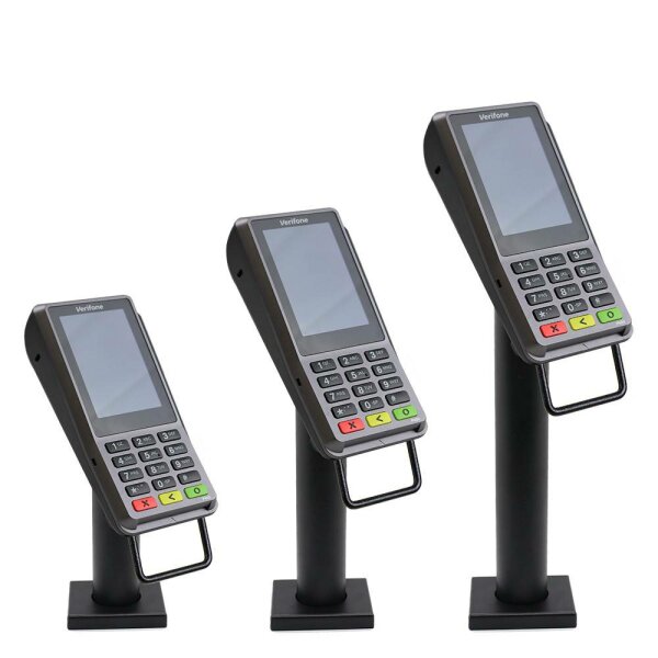 Max Michel Halterung f&uuml;r Verifone P200/P400, eckige Abdeckung, Pole 300 mm
